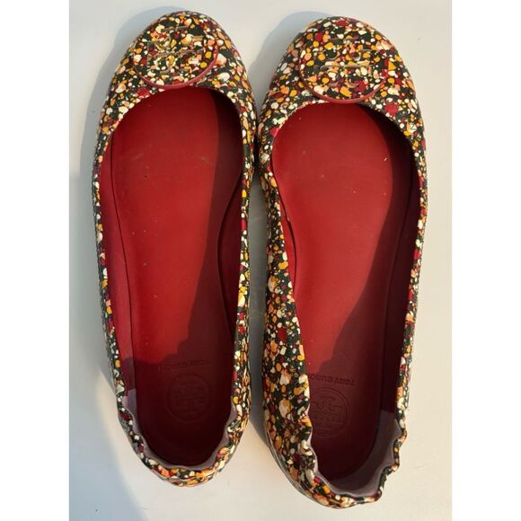 Rare Tory Burch Minnie Linosa Multicolor
Leather Travel Ballet Flat Size 10B - Picture 4 of 9